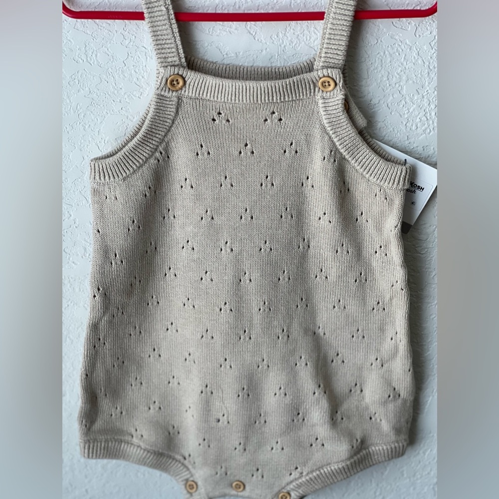 New Little Planet Baby Organic Sweater Knit shortalls - Picture 4 of 10